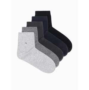 Mix ponožiek s jemným vzorom  U453 (5 KS)