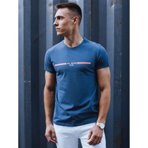 Trendy modré tričko s nápisom