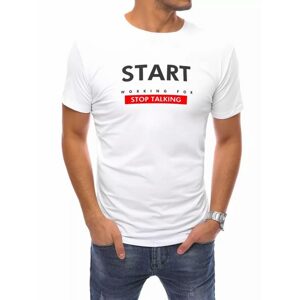 Biele tričko s nápisom Start