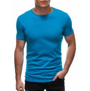 Tyrkysové bavlnené tričko s krátkym rukávom TSBS-0100
