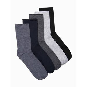 Mix ponožiek v elegantných farbách U295 (5 KS)