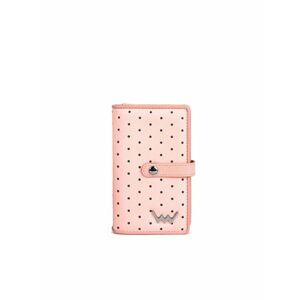 Bodkovaná peňaženka Martha v ružovej farbe