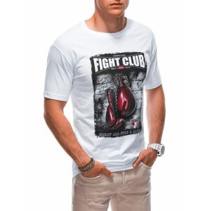 Biele pánske tričko Fight S1861