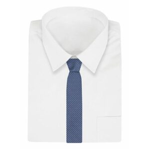 Vzorovaná pánska kravata v modrej farbe