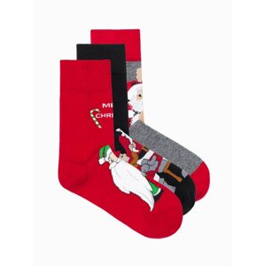 Mix pánskych vianočných ponožiek U420 (3 ks)